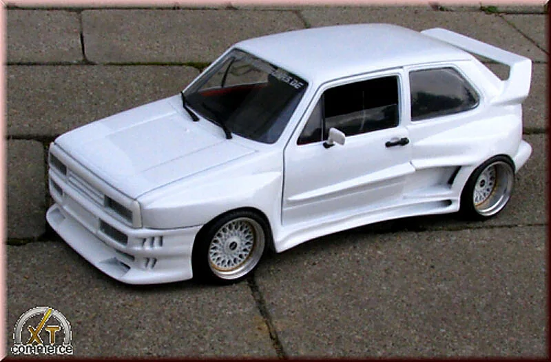 Volkswagen Golf GTI kit carrosserie gto rieger white 1/18 Solido